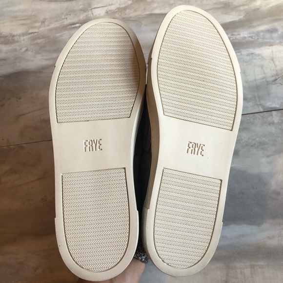 Frye Ivy Gore Chocolate Brown leather Slip On Sneaker shoe size 8 - Picture 8 of 9